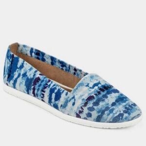 Aerosoles Holland Tie-dye Slip-ons Comfortable Shoes TieDye Ballet Flats NEW